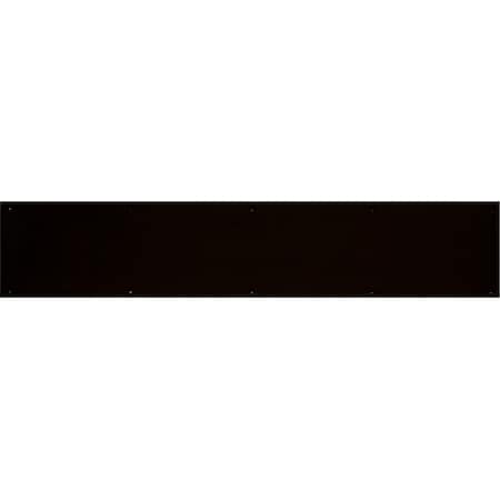 Brass Accents 8 in. x 30 in. Kick Plate Dark Bronze Aluminum Adhesive Mount A09-P0830-DBADH